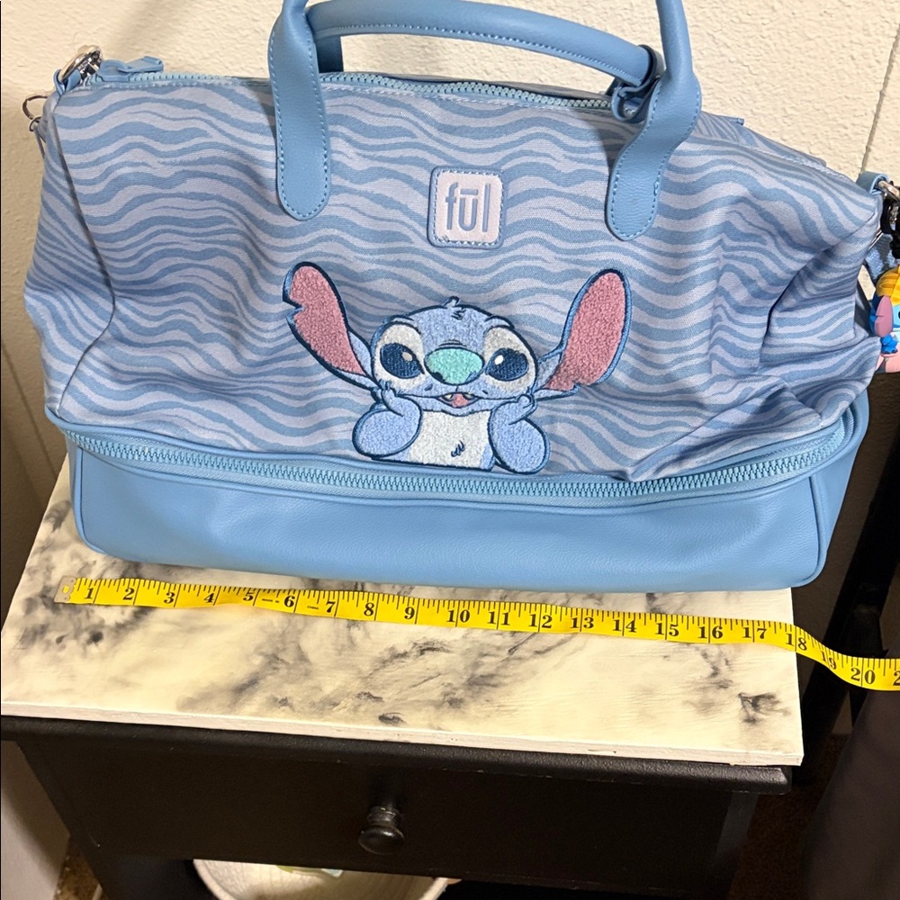 Disney Light Blue Stitch Weekender NWOT - Picture 9 of 11